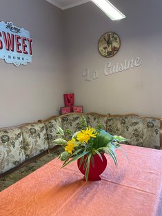 Ferienwohnung Sitzecke in der Küche